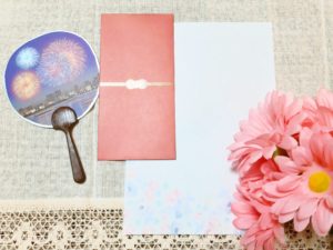 Long envelope dark red