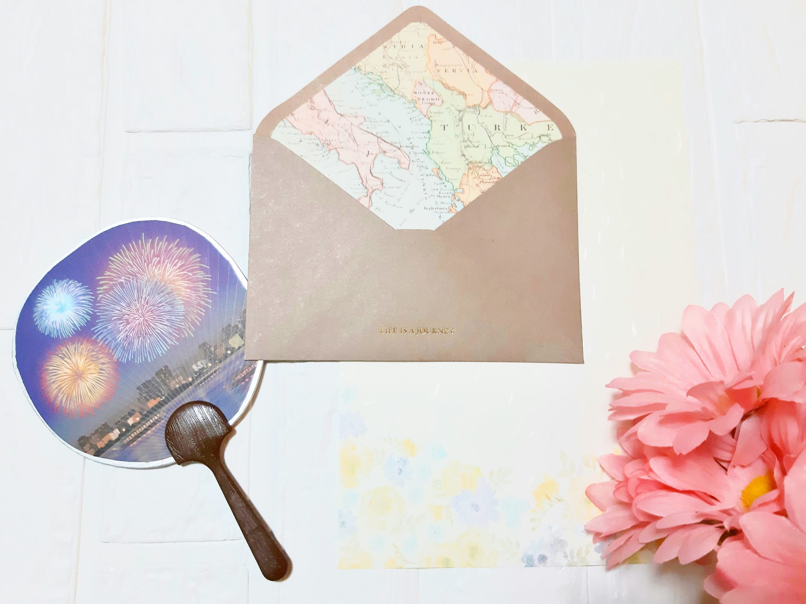 Western-style envelope brown