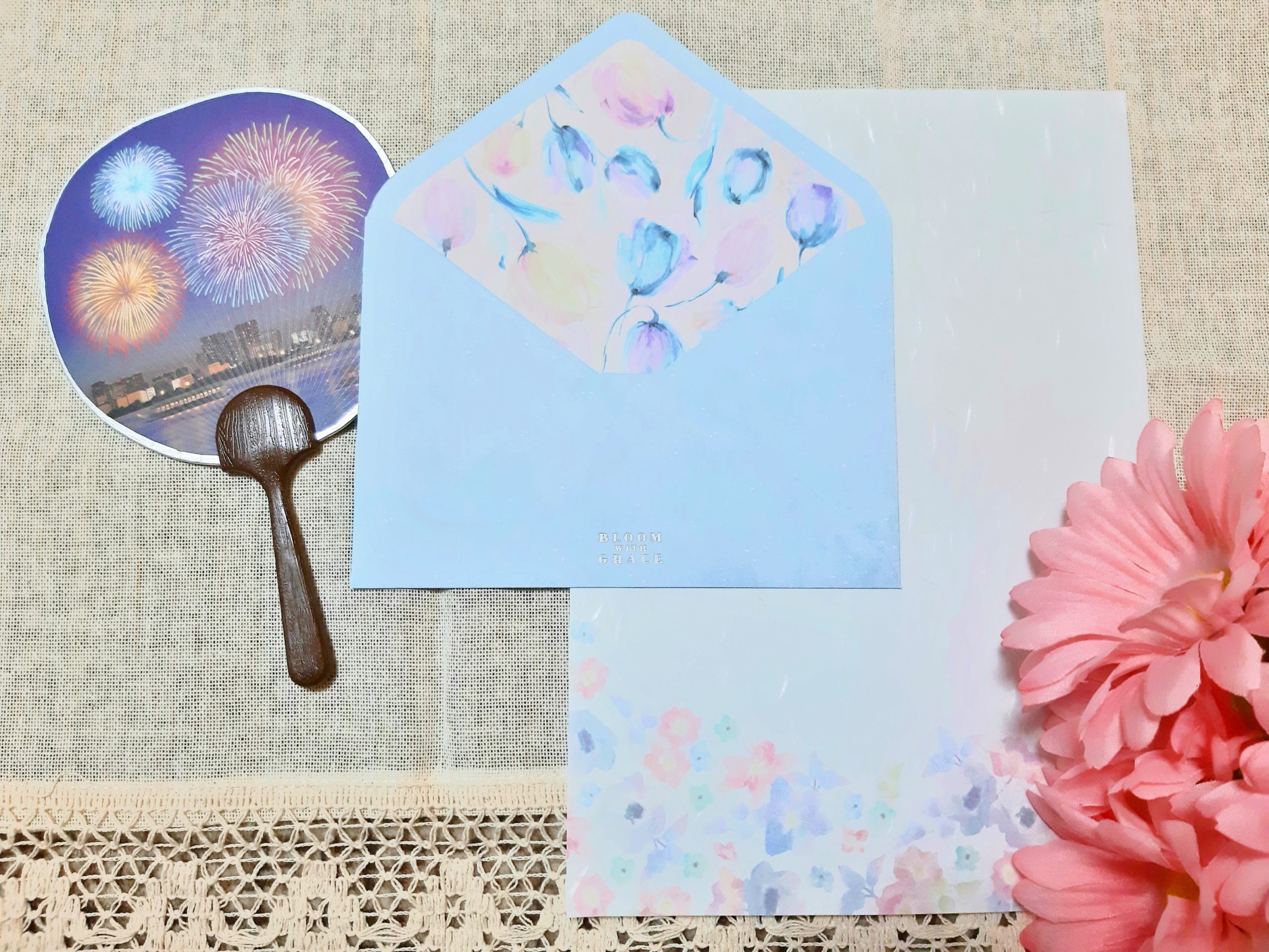 Western-style envelope light blue